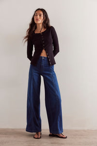 Libre Wide Leg Jeans in Lock and Key