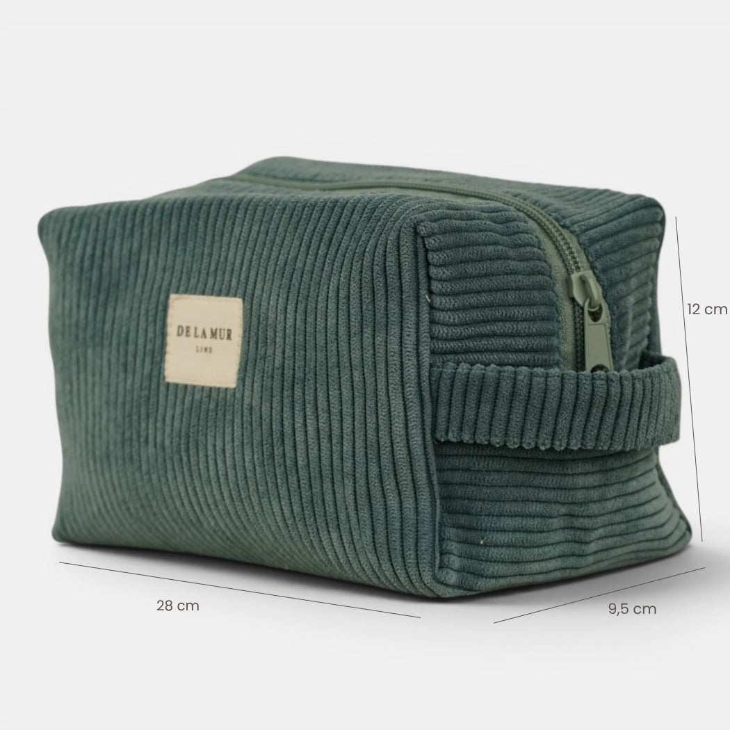 Squared Makeup Bag - Jade