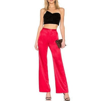 Twist Turn Velvet Crop Top in Black