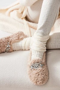Slumber Party Loafer Slippers in Parchment