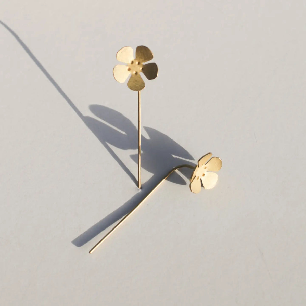 Forget-Me-Not Threader Earrings