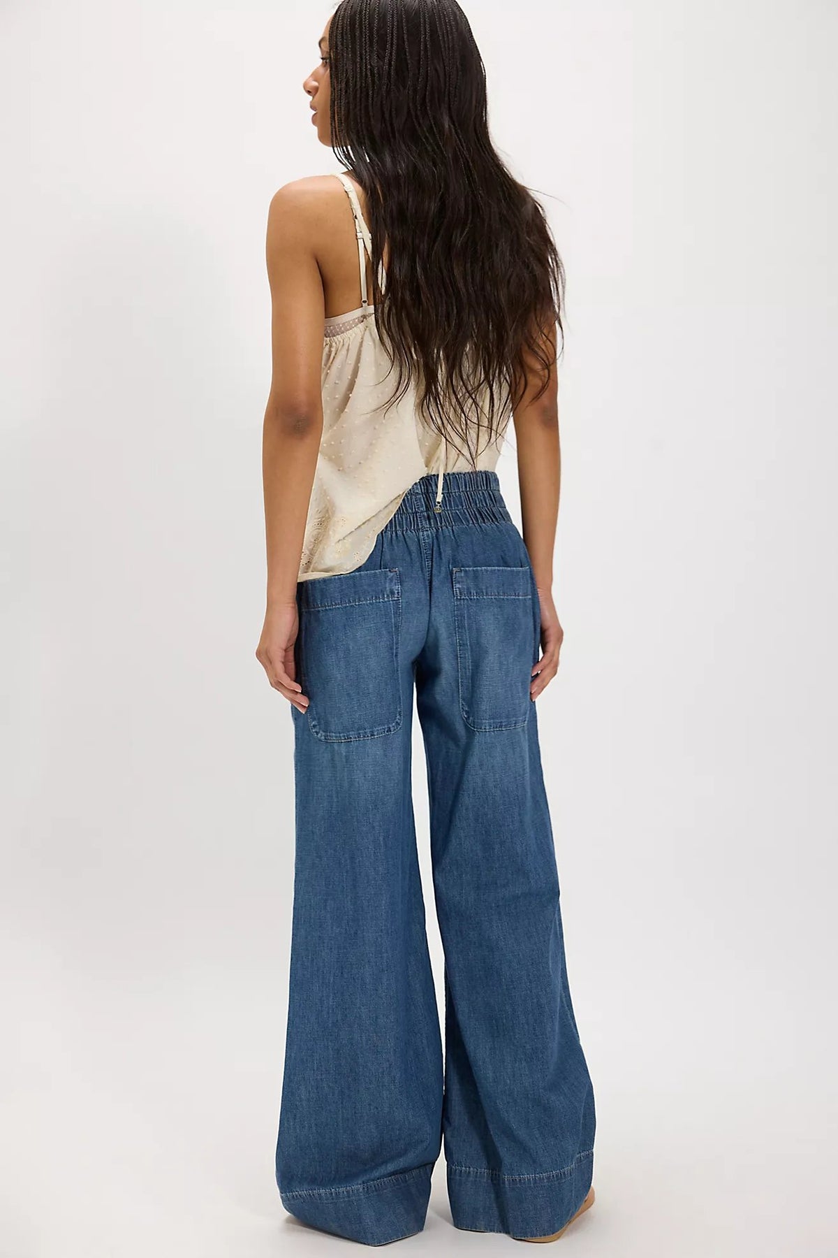 Breezy Denim Pull On Jeans in Cobalt