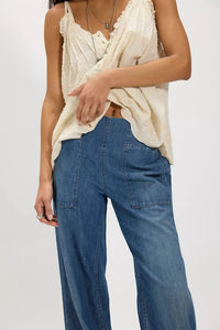 Breezy Denim Pull On Jeans in Cobalt