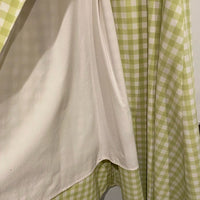 Roma Reversible Wrap Dress in Lime Gingham Size XS