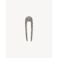 Mini French Hair Pin in Perle Noir