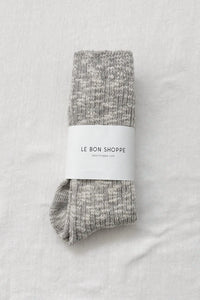 Cottage Socks ~ Heather Grey