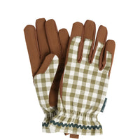 Garden Gloves - Olive Check