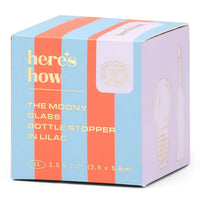 The Moony Glass Bottle Stopper - Lilac