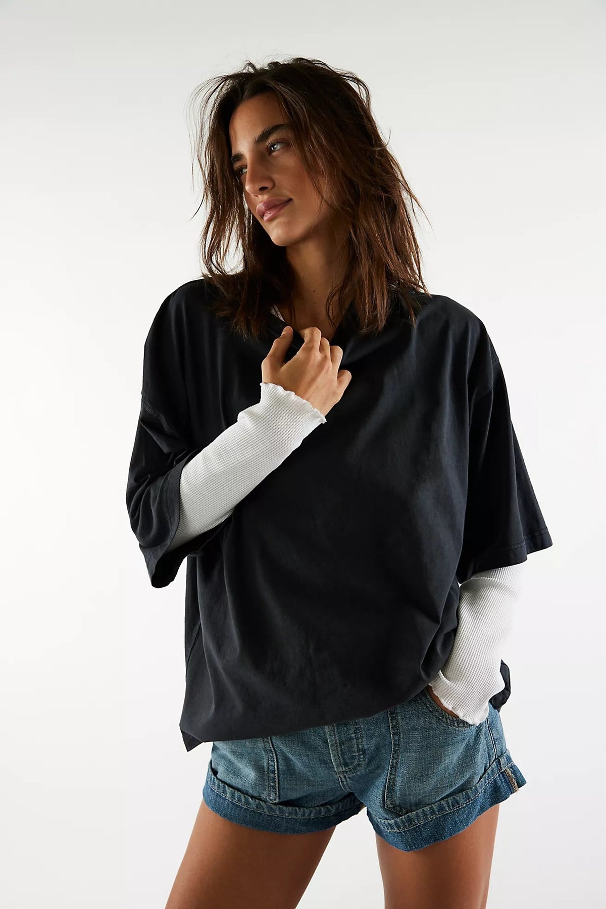 Perfect Oversized Tee in Black