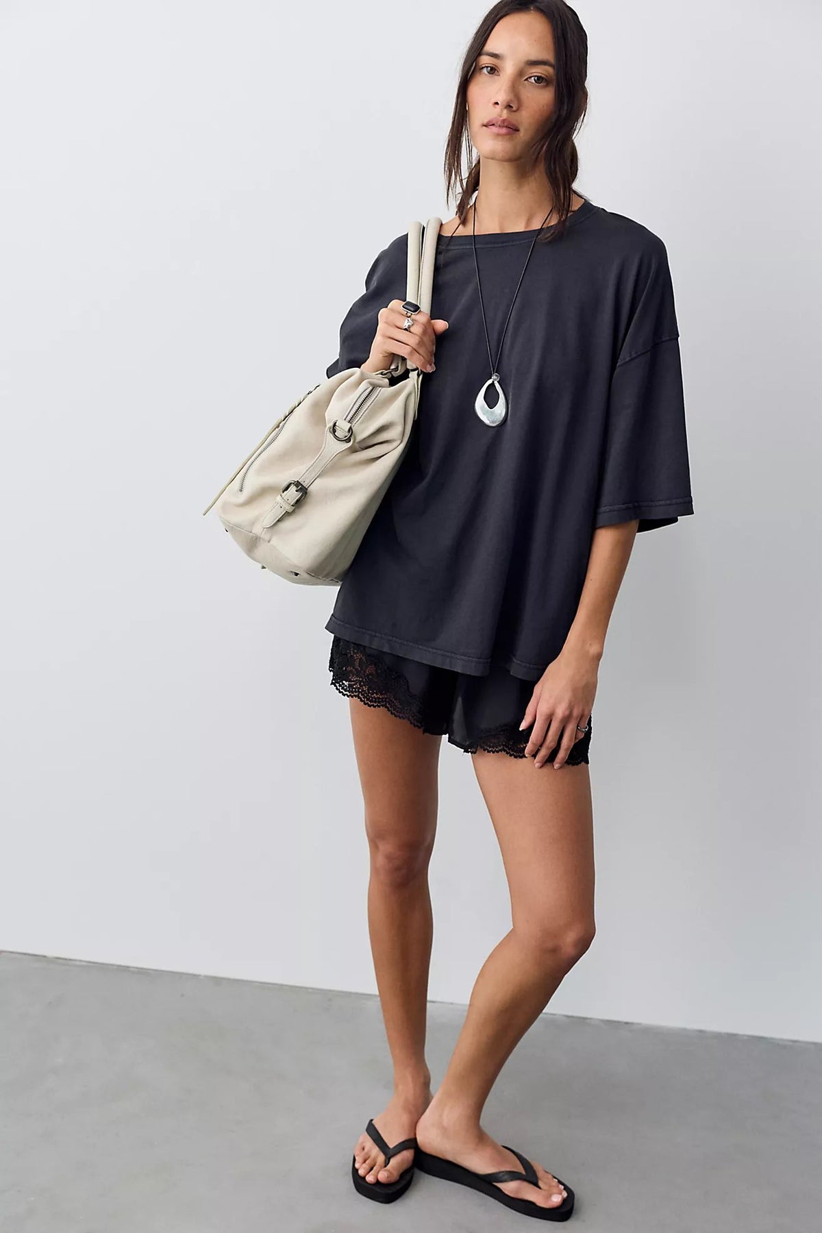 Perfect Oversized Tee in Black