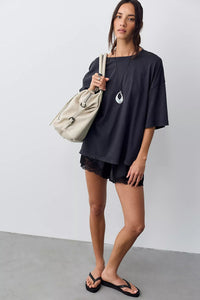Perfect Oversized Tee in Black