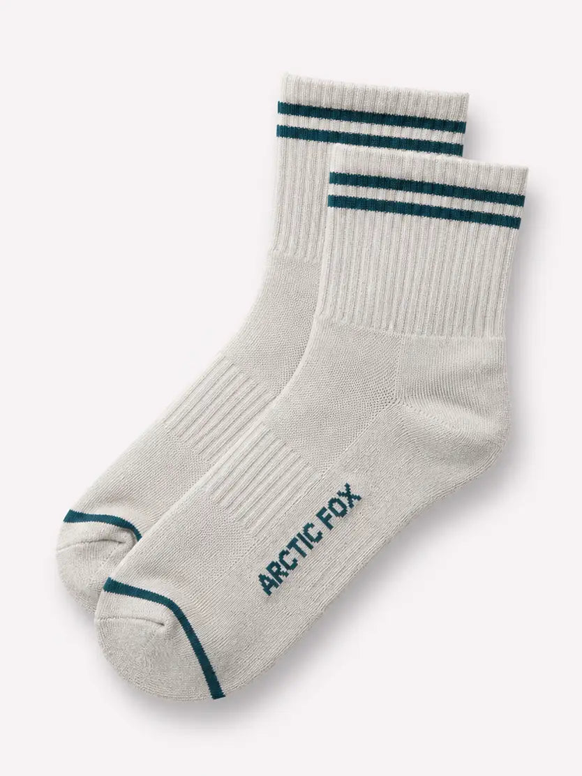 Striped Socks - Grey Melange