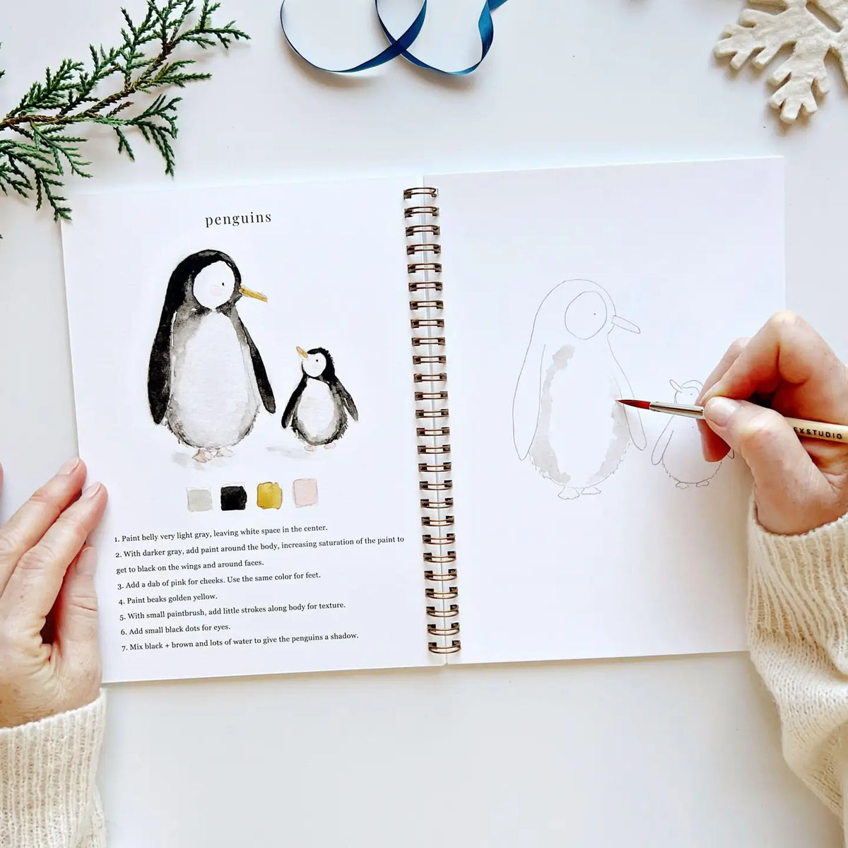 Winter Watercolor Book
