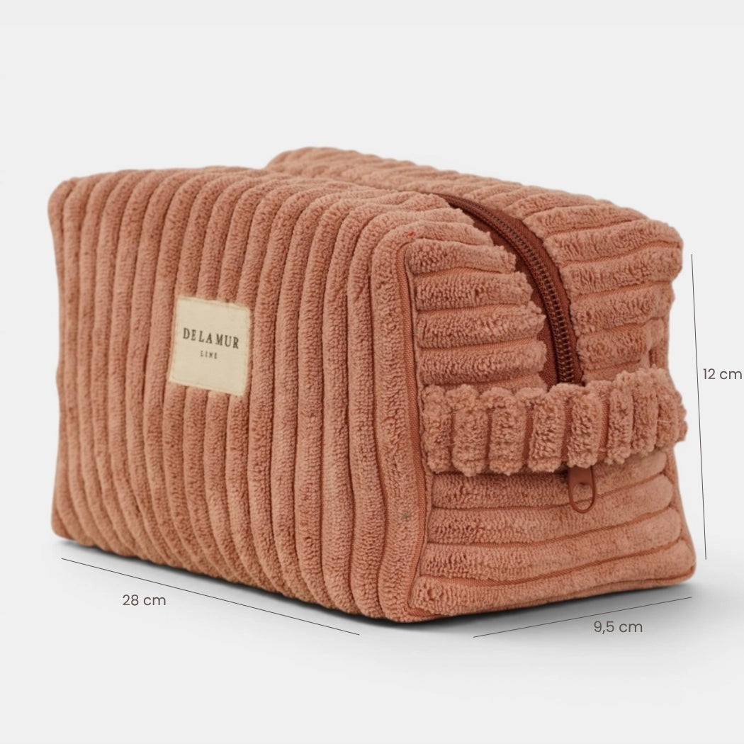 Squared Makeup Bag - Crepe