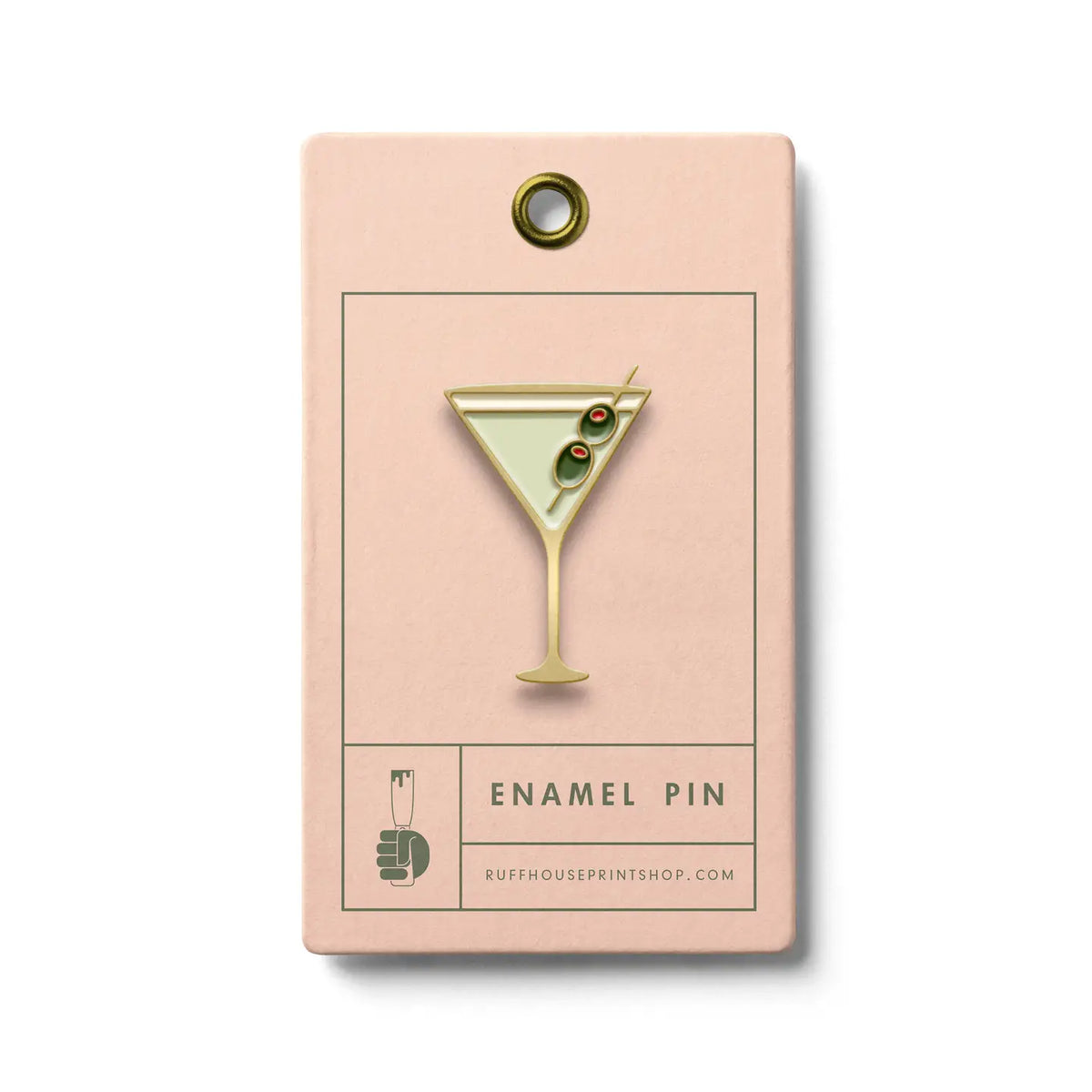 Martini Enamel Pin