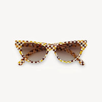 Suzy Sunglasses in Tortoise Checker