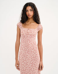 Callaway Midi Dress in Tea Rose Toile