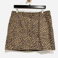 Leopard Print Mini Skirt - 8‎