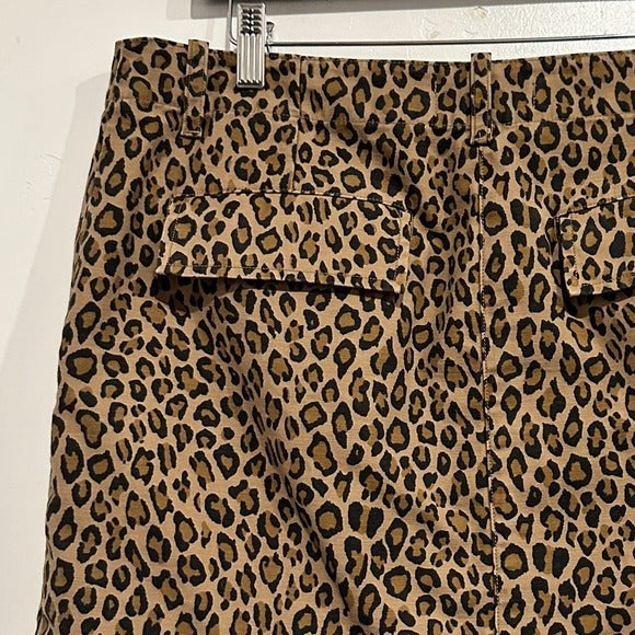 Leopard Print Mini Skirt - 8‎