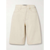 Charlotte High Rise Long Short in Ecru - 26