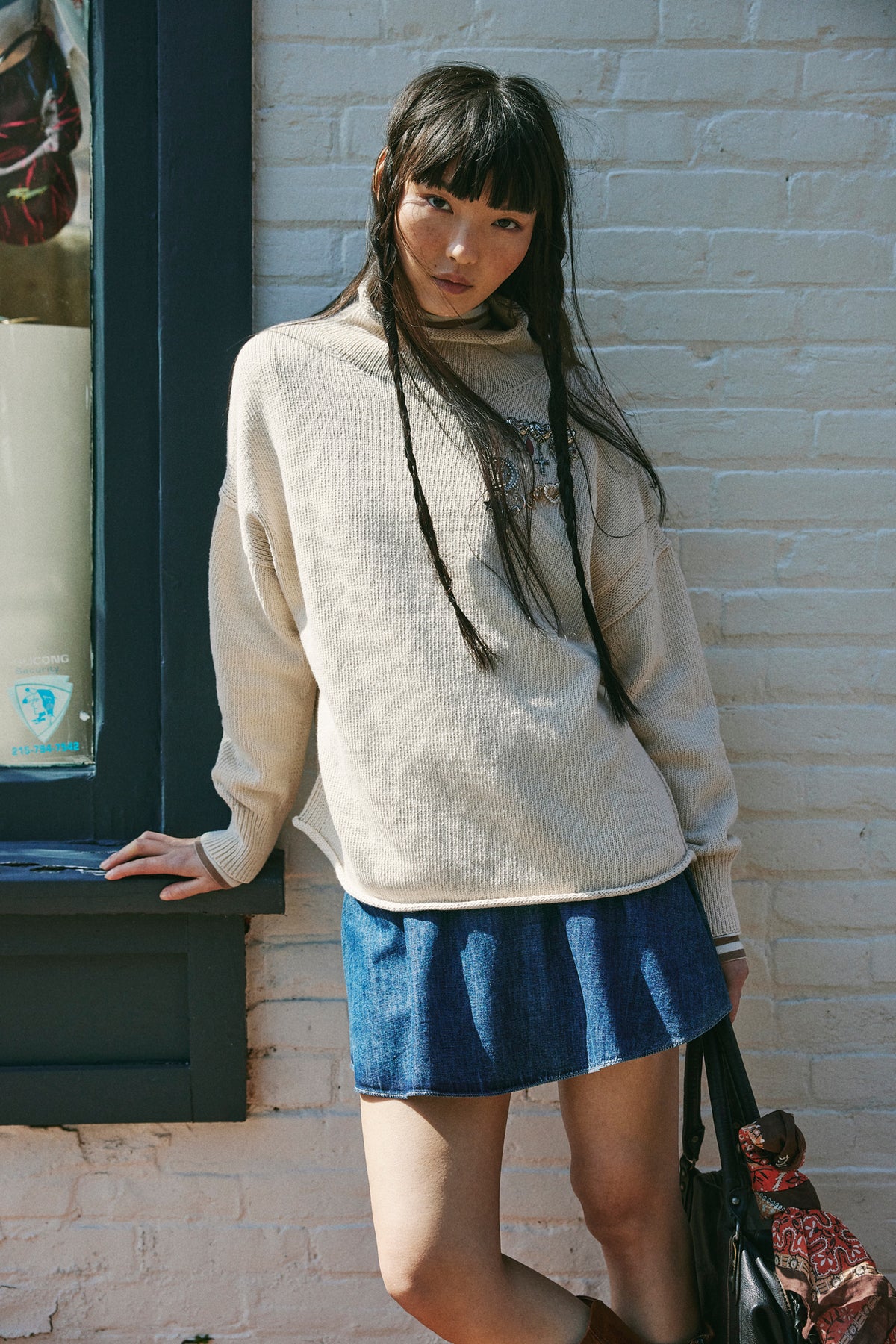 We the Free Torres Roll Neck in Sugar Swizzle