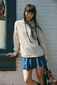 We the Free Torres Roll Neck in Sugar Swizzle