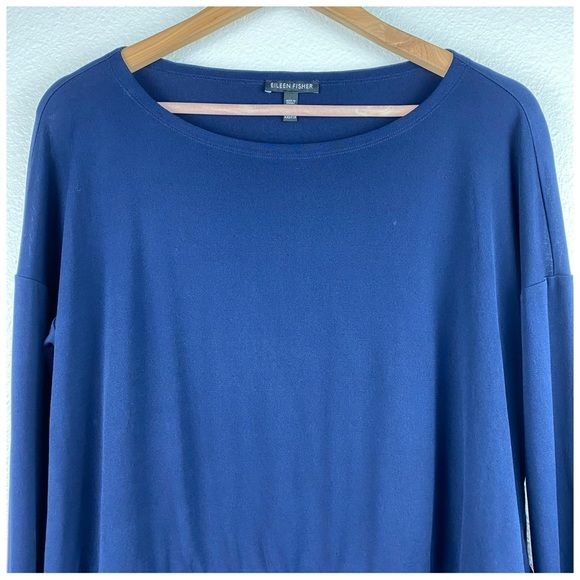 Navy Silk Twofer Tunic Size XXS