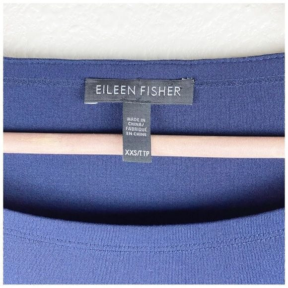 Navy Silk Twofer Tunic Size XXS