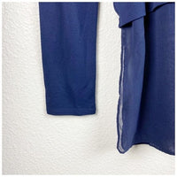 Navy Silk Twofer Tunic Size XXS