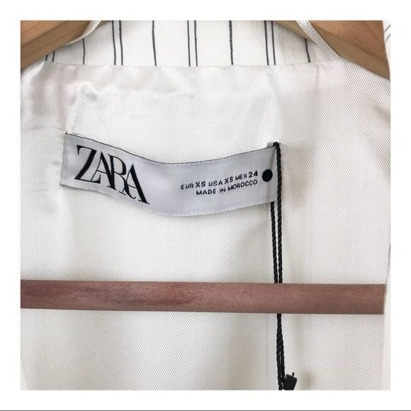Cropped Striped Blazer Top Size XS