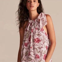 Zadie Bow Top in Lilac