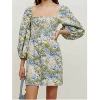 Greyson Floral Print Linen Mini Dress - Small