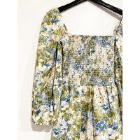 Greyson Floral Print Linen Mini Dress - Small