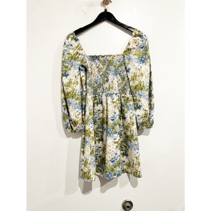 Greyson Floral Print Linen Mini Dress - Small