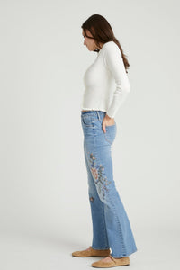 Mila Boot Cut in Natura Needlepoint