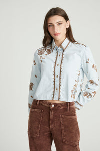Lexi Shirt in Paisley Petal