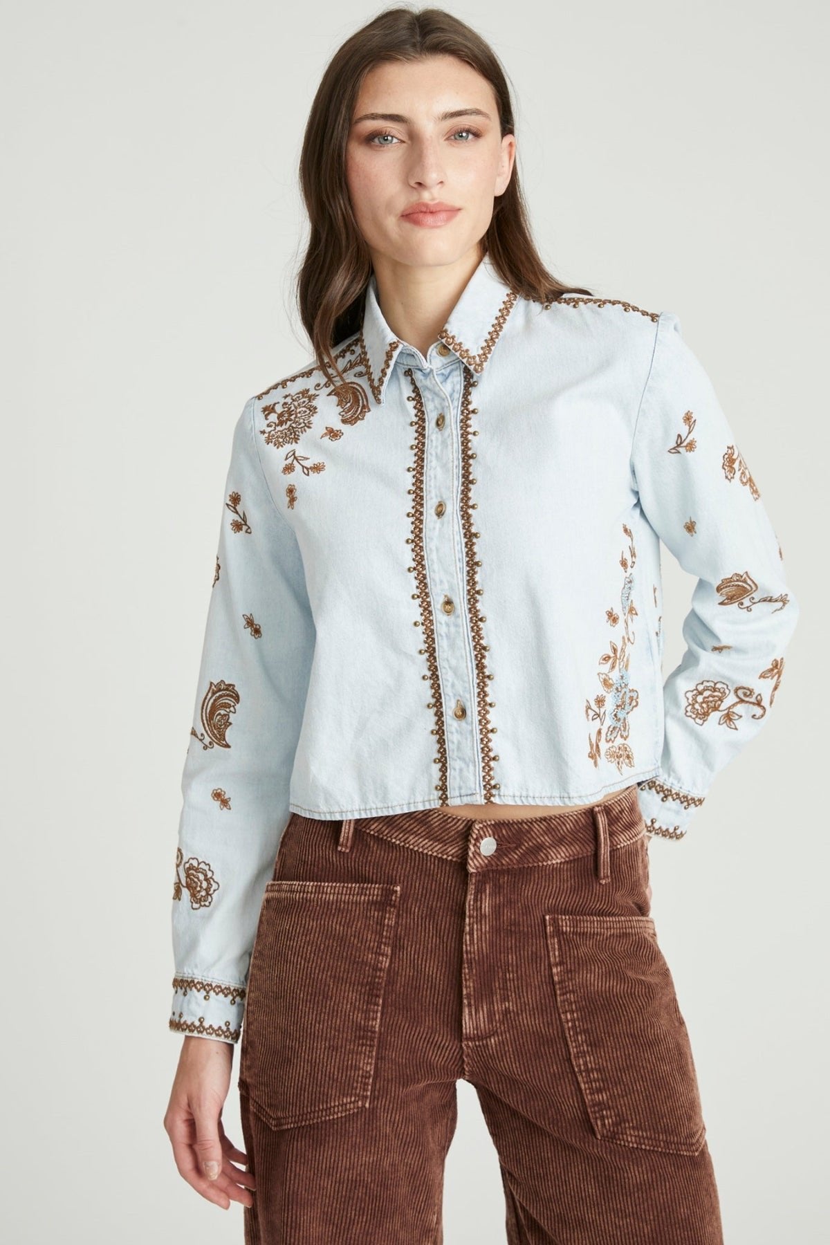 Lexi Shirt in Paisley Petal