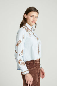Lexi Shirt in Paisley Petal