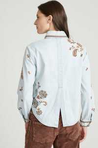 Lexi Shirt in Paisley Petal