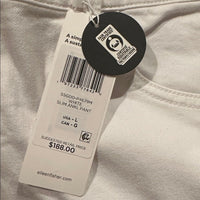 Garment-Dyed Organic Cotton Denim Slim Jean in White