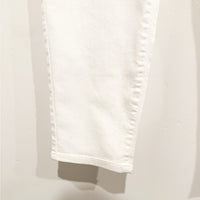 Garment-Dyed Organic Cotton Denim Slim Jean in White