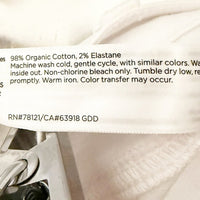 Garment-Dyed Organic Cotton Denim Slim Jean in White