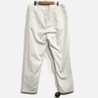 Garment-Dyed Organic Cotton Denim Slim Jean in White