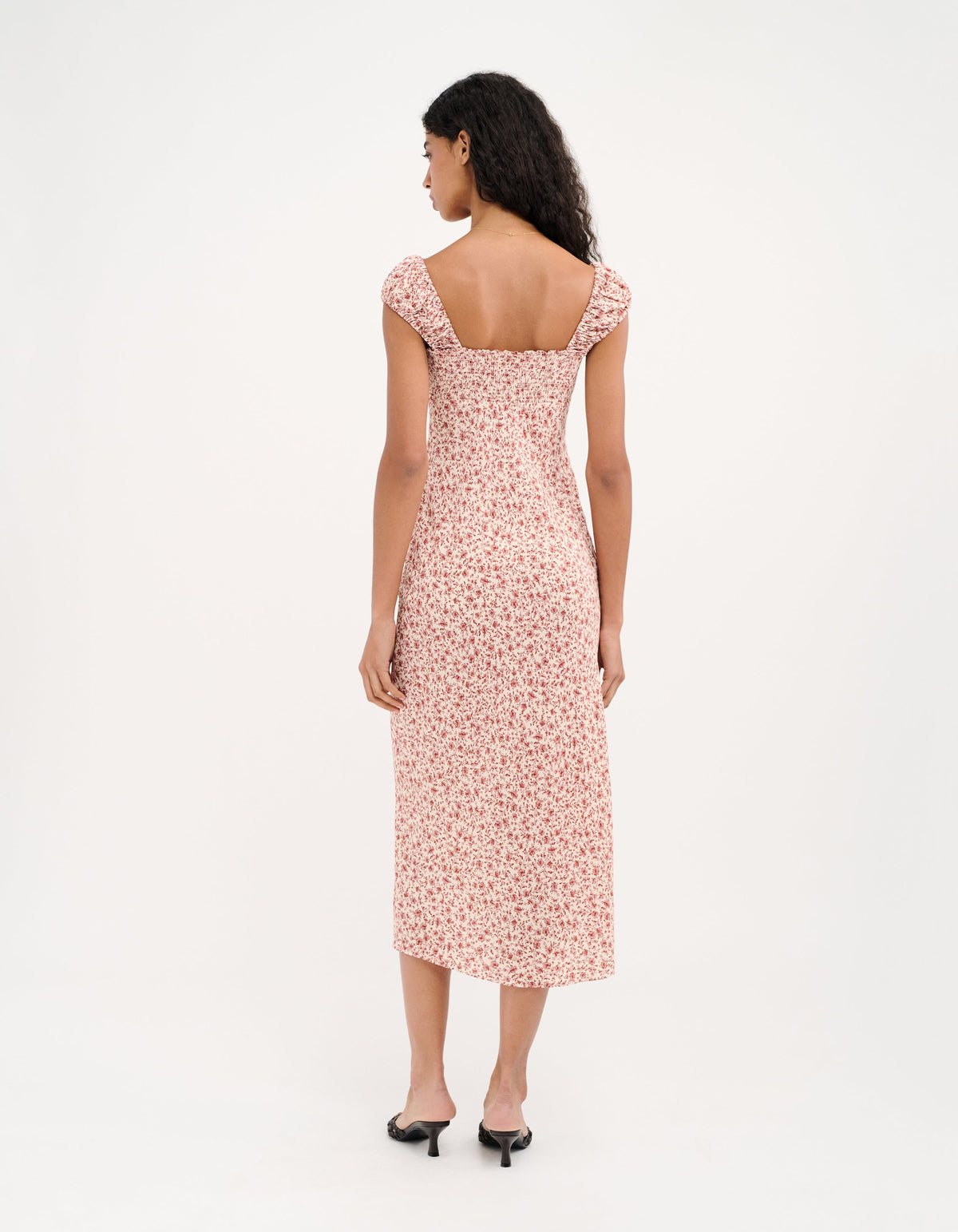 Callaway Midi Dress in Tea Rose Toile