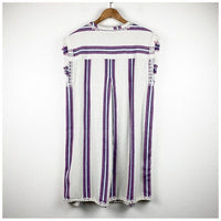 Baja Beach Tunic Dress in French Rose Baja Stripe Size Large