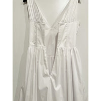 Emmelina White Cotton Corset Sundress - Medium