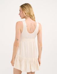 Moonlace Mini Dress in Ivory