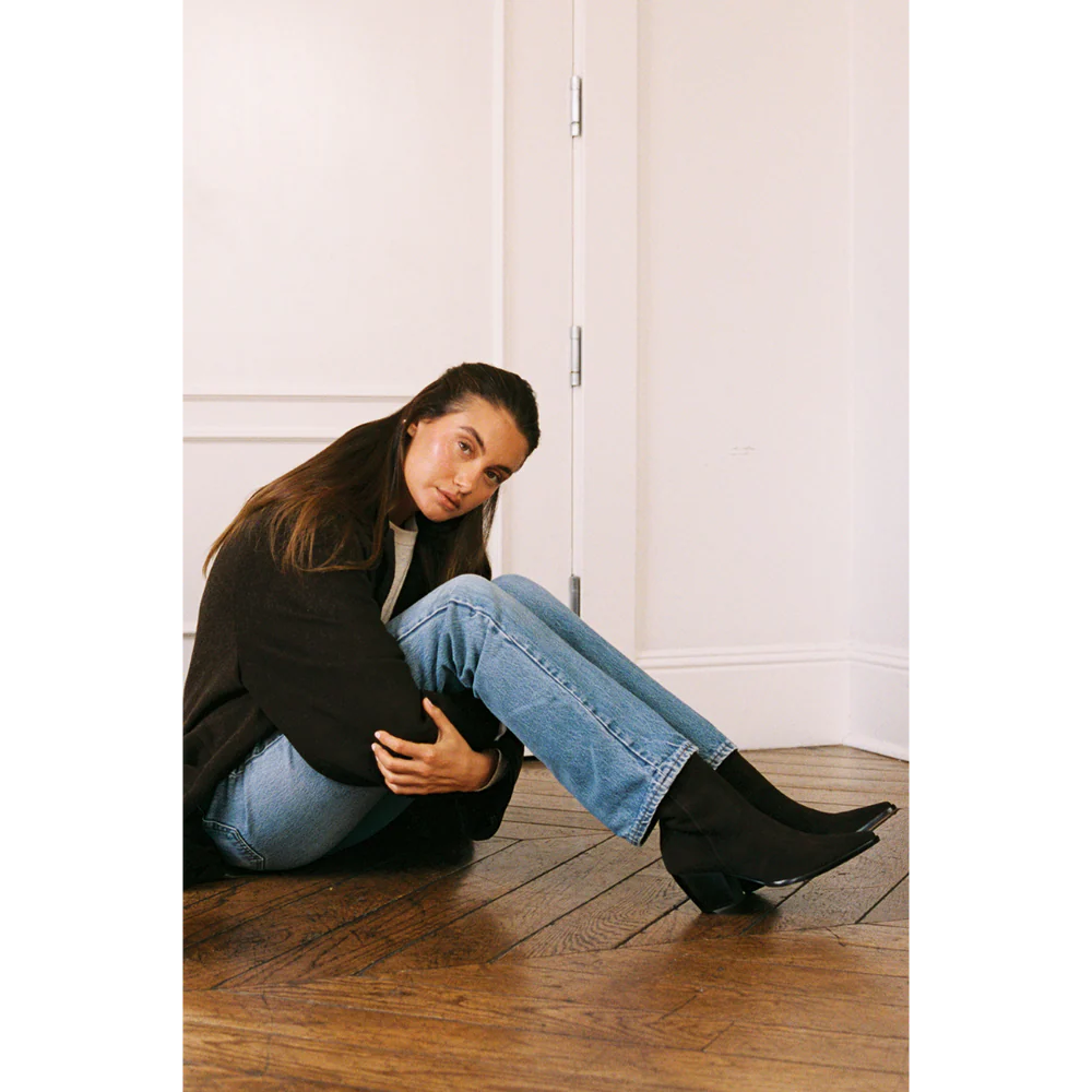 Caty Suede Ankle Boot in Chocolate