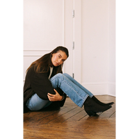 Caty Suede Ankle Boot in Chocolate