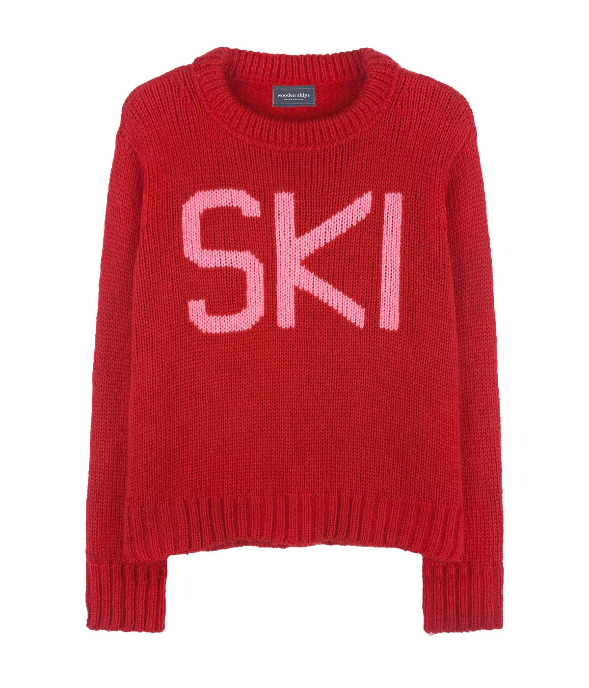Alpine Ski Crew Chunky in Red Ginger/Pretty Pink